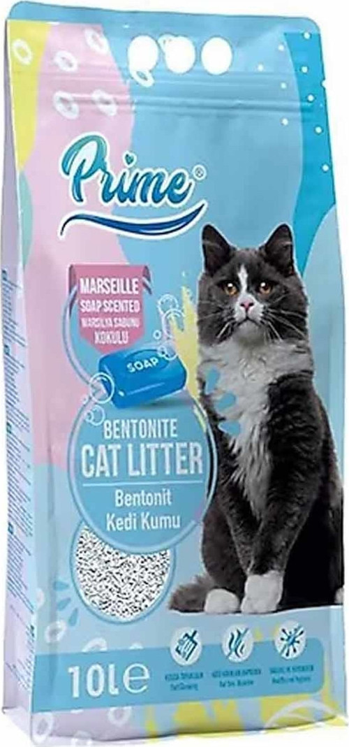 İnce Marsilya Kokulu Bentonit Kedi Kumu 10 lt