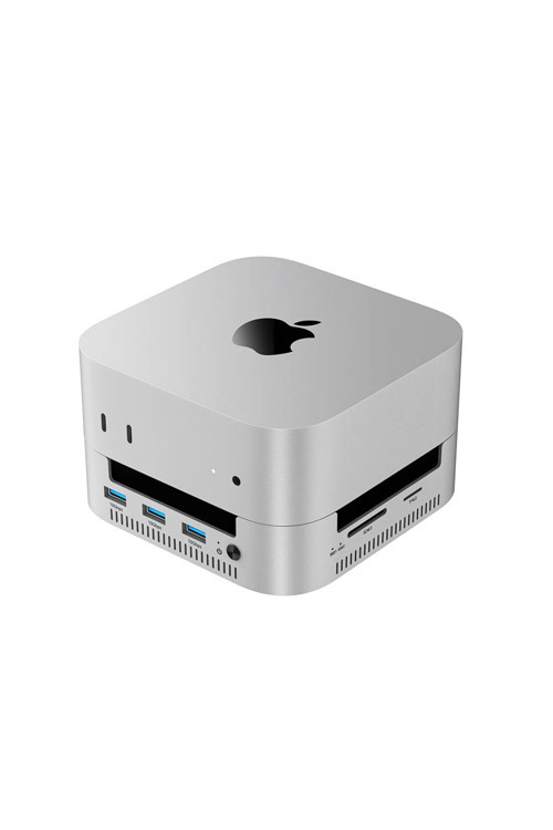 M001 11in1 Mac Mini M4 Dock 10Gbps 2xNVMe 4xUSB3.2 HDMI 4K60 SD/TF Card Disk Kutusu (AC-M001)