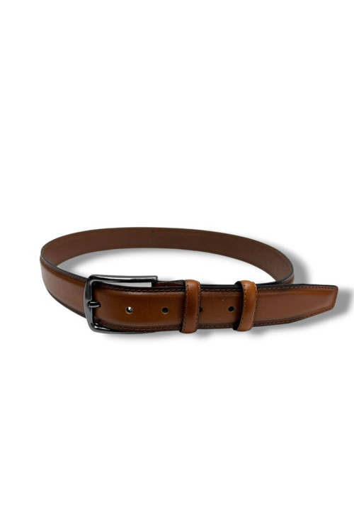 K100-26 Hakiki Deri Dikişli Erkek Kemer 110 Cm