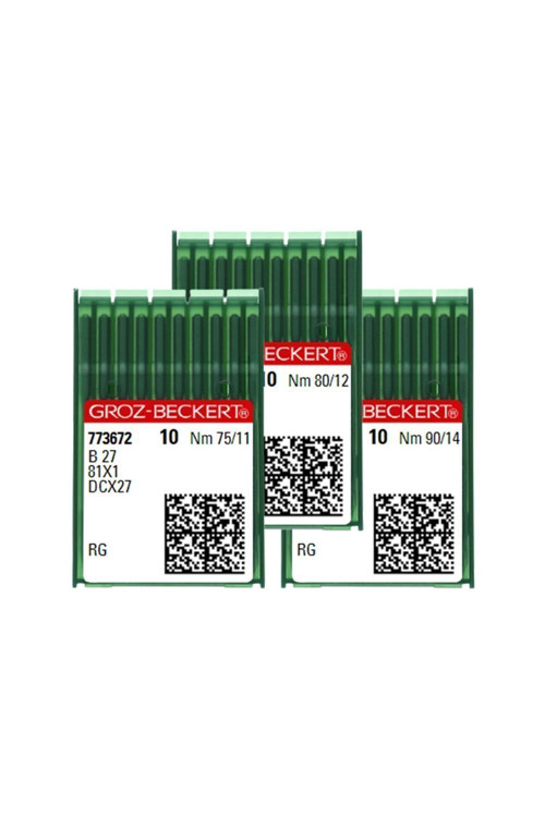 Groz Beckert DCx27 Overlok Makine İğnesi 11-12-14 Numara 3'lü Set