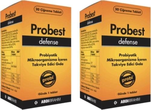  ABDİ İBRAHİM Probest Defense 20 Çiğneme Tablet 2 Adet