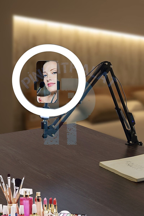 Masa Lambası 360 Dönebilen Esnek iş Ofis Mimar tamir makyaj Çalışma Işığı