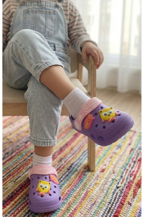 Bebe Kız Eva Rahat Taban Ev Banyo Bahçe Havuz Plaj Terlik Sandalet(BEDEN TABLOSUNU KONTUROL EDİNİZ)