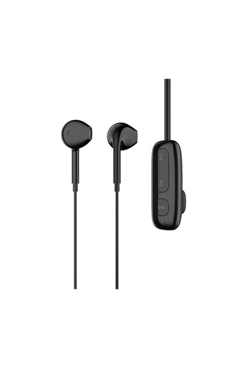 Klipsli Bluetooth 5.3 Tws Mikrofonlu Kulak Içi Yaka Kulaklık Siyah