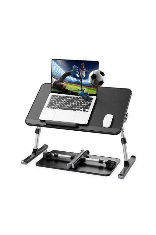 Saiji Al30 Ayarlanabilir Laptop Standı Ergonomik Tasarım 17 Inç Uyumlu Taşınabilir Masa Siyah