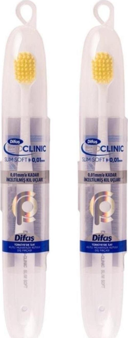 Pro-clinic Slim Soft 2 Adet Diş Fırçası Seyahat Kutulu 0,01 Mm