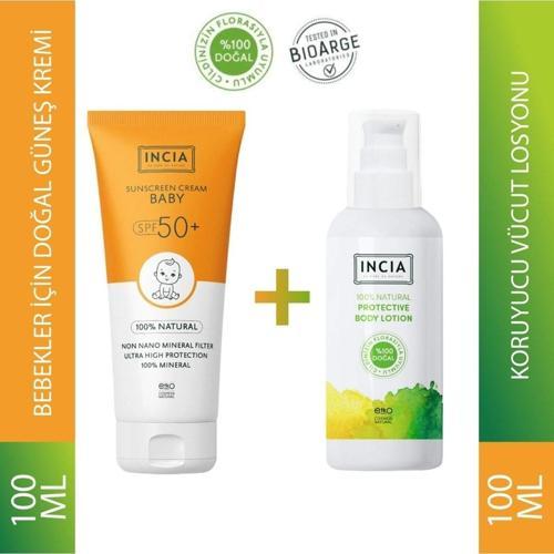 Bebek Için Doğal Güneş Kremi Spf 50 100 Ml - Doğal Koruyucu Vücut Losyonu 100 Ml
