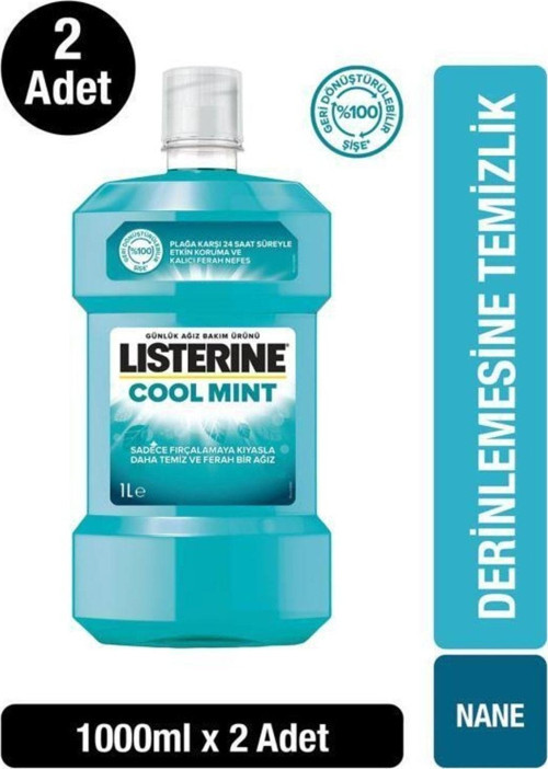 Cool Mint Ağız Bakım Suyu 1000 ml X 2