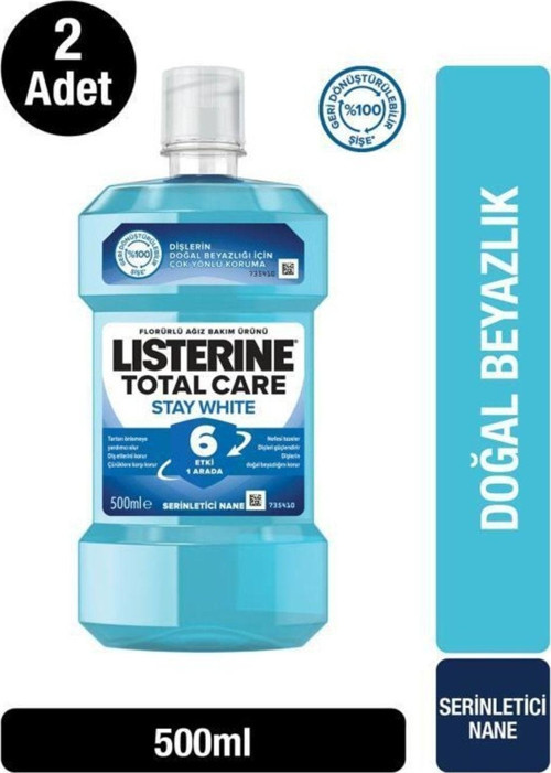 Stay White Ağız Bakım Suyu 500 ml X2