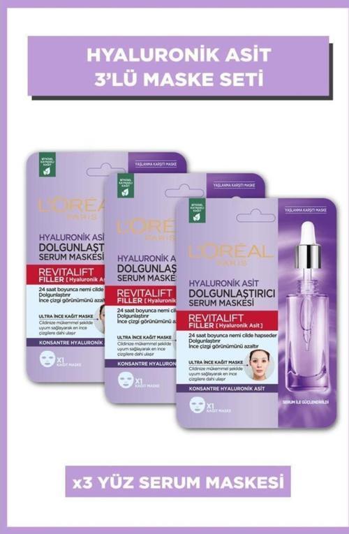 Revitalift Filler Dolgunlaştırıcı Serum Maskesi 28 gr X 3 Adet