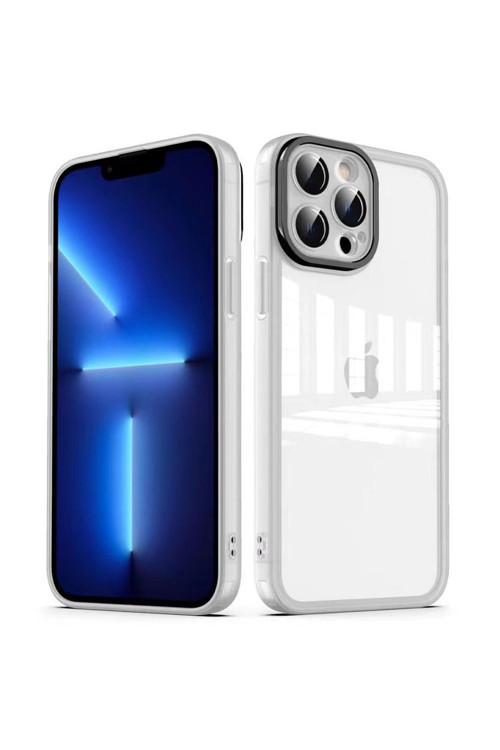 iPhone 13 Pro Max Kılıf Kamera Korumalı Transparan Cep Telefonu için Uyumlu Kapak Post Kapak