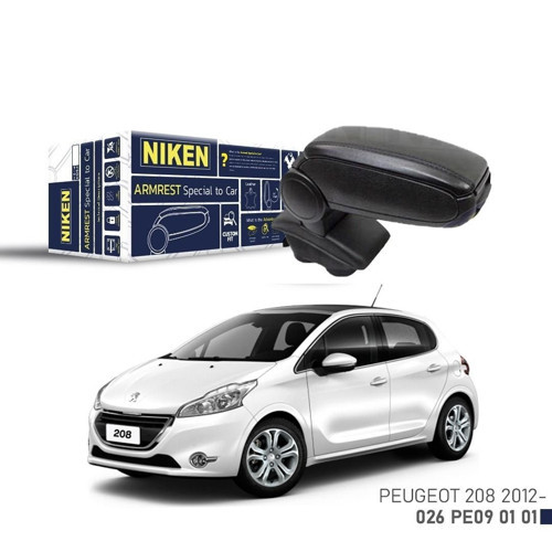 Peugeot 208 Kol Dayama Kolçak Siyah 2012+ Sonrası Uyumlu
