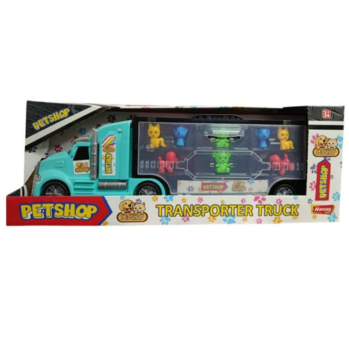 Çantalı Pet Shop Taşıyıcı Tır Seti Ern-880