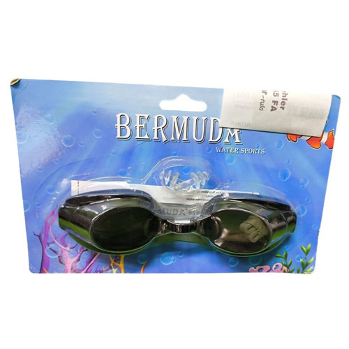 Yetişkin Vakumlu Yüzücü Gözlüğü Ve Kulak Tıkacı 208A-Siyah