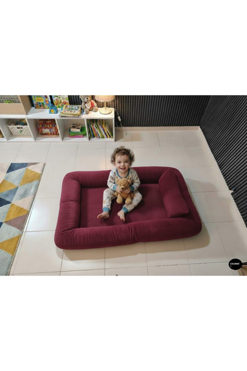 Bebek Yer Yatağı - Taşınabilir Bebek Oyun Alanı Ve Aktivite Minderi - Bebek Odası Dekoratif Yatak