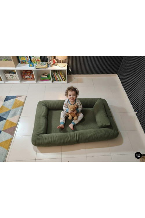 Bebek Yer Yatağı - Taşınabilir Bebek Oyun Alanı Ve Aktivite Minderi - Bebek Odası Dekoratif Yatak