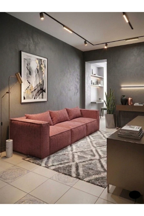 Tamamen Sünger Fermuarlı Yıkanabilir Kılıflı Koltuk Kanepe