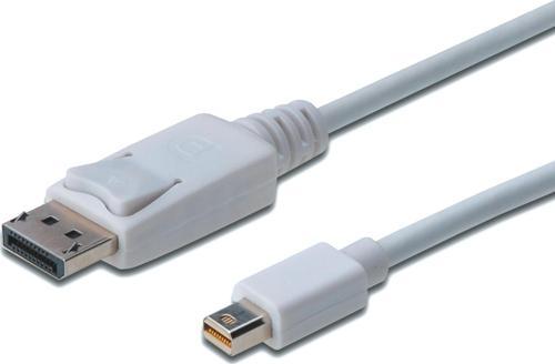 DisplayPort (DP) &lt;-&gt; Mini DisplayPort (mini DP) Bağlantı Kablosu, DP Erkek - mini DP Erkek, 1 