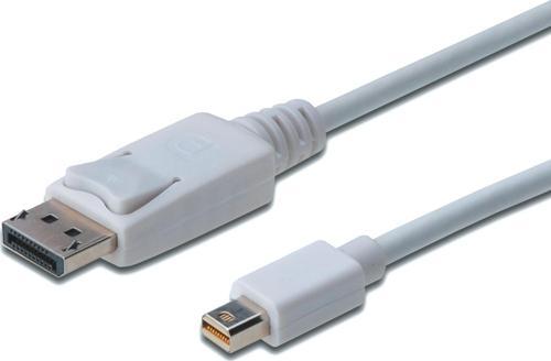 DisplayPort (DP) &lt;-&gt; Mini DisplayPort (mini DP) Bağlantı Kablosu, DP Erkek - mini DP Erkek, 2 