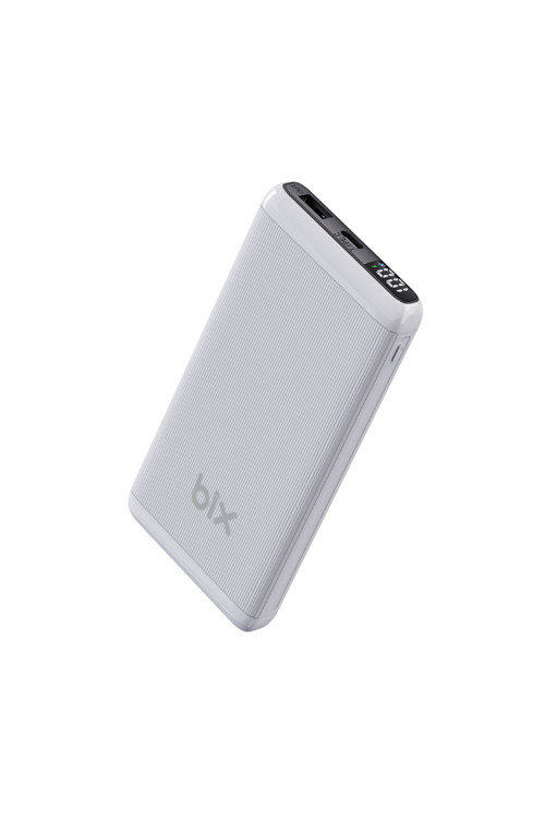 Bxpb107 10000mah 20w Pd Type-c Usb-a Scp 22.5w Qc 3.0 18w Çift Çıkışlı Led Ekranlı Powerbank Beyaz