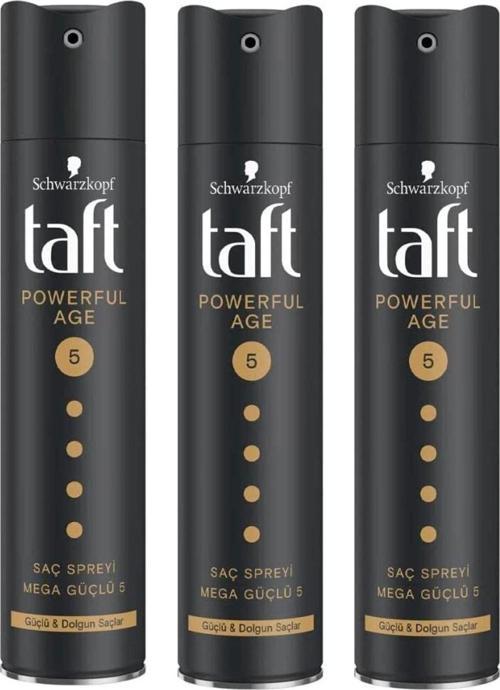 Saç Spreyi Powerfull Age 250ml 3 Adet No:5