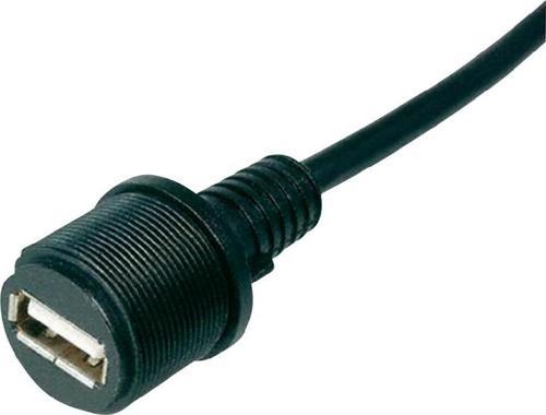 USB A yeşil konnektör, açık uçlu kablo, 1 metre