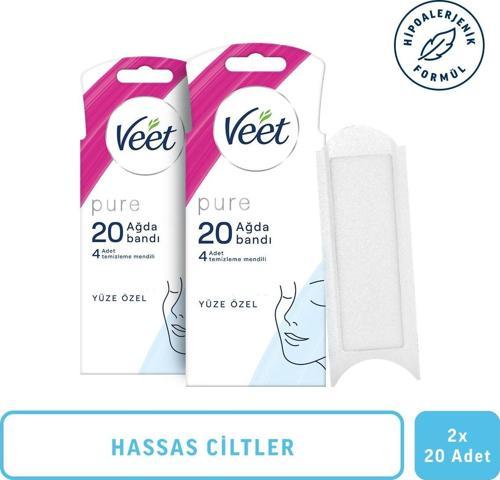 Pure Hipoalerjenik Sir Ağda Bandı Yüz Bölgesi 20'li X 2