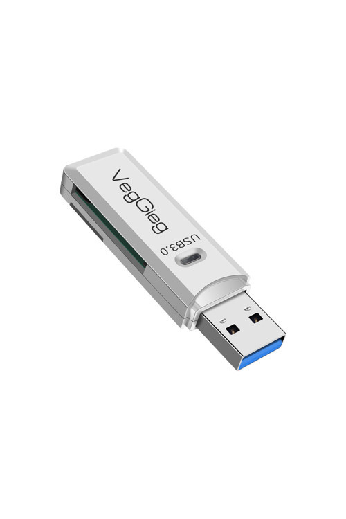 Usb 3.0 Sd Ve Micro Sd Hafıza Kart Okuyucu Beyaz