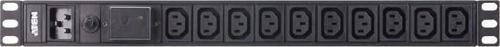 1U 16A 10Port Basic PDU/Power Distribution Unit (Elektrik Güç Dağıtım Ünitesi), Surge (Darbe) Gerili