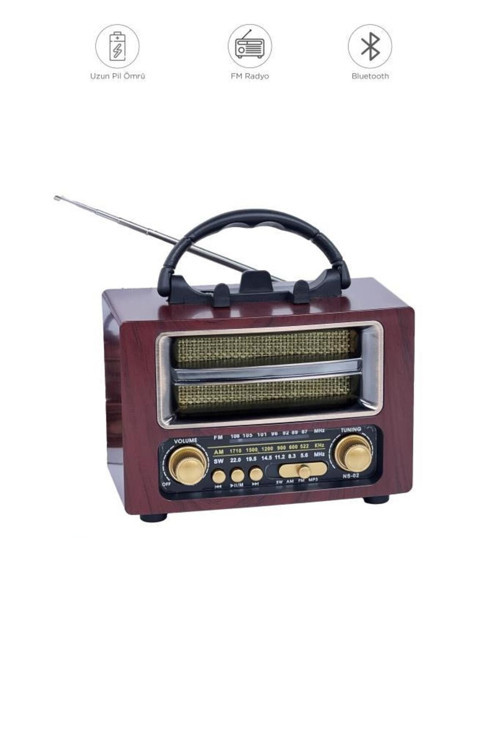 Bluetooth Hoparlör Nostaljik Radyo Speaker NS02