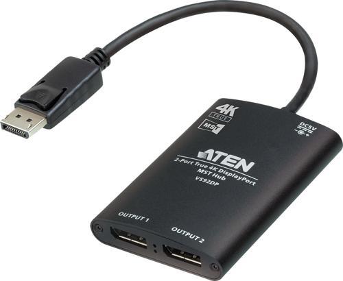 2-Port True 4K DisplayPort MST Hub