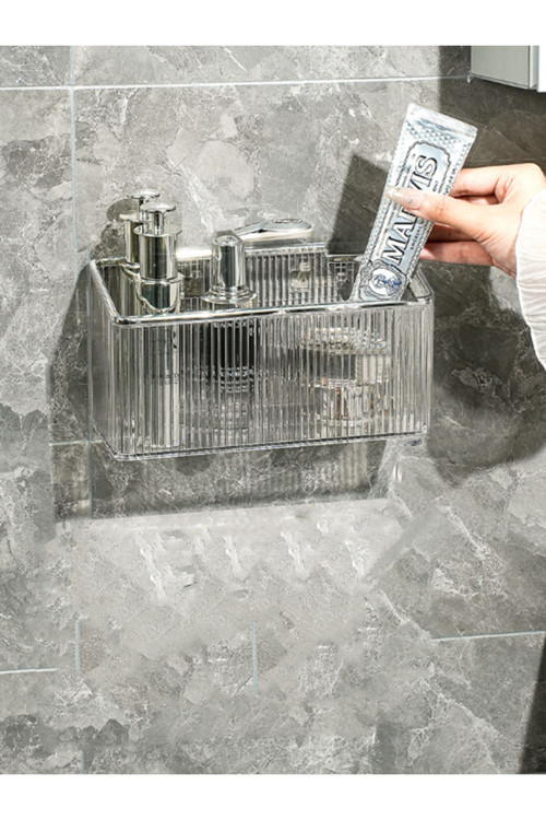 Yapışkanlı Banyo Mutfak Makyaj Düzenleyici Yapışkanlı Raf Organizer