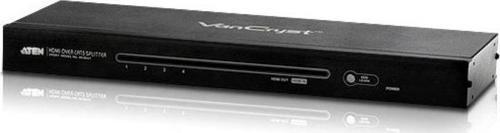 4 Port Cat 5 HDMI Video Çoklayıcı (4 Port HDMI Over Cat 5 Splitter), 60 metre