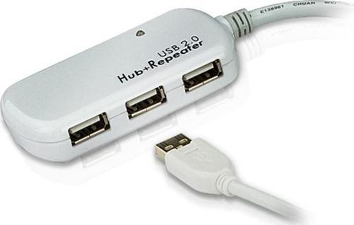 4 Port USB 2.0 Sinyali Aktif Uzatıcı Hub&#039;ı, 12 metre (Zincirleme bağlantı ile maksimum 60 metre