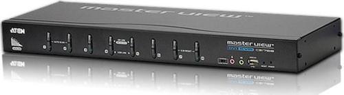 8 port&#039;lu USB 2.0 DVI KVMP™ Switch + konsol monitör bağlantısı DVI ya da VGA + 2 portlu USB (2.