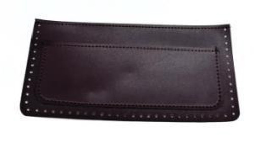 Çanta Aksesuar 22x11 cm Koyu Kahve Renk Suni Deri Cep