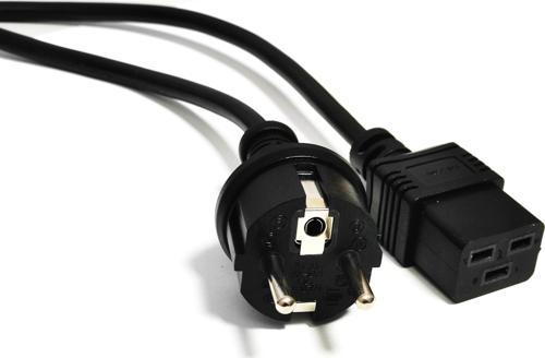 Güç Kablosu, Schuko-C19, 3 metre, 1.00 mm Schuko-C19 Power Cable 3M, 1.00 mm