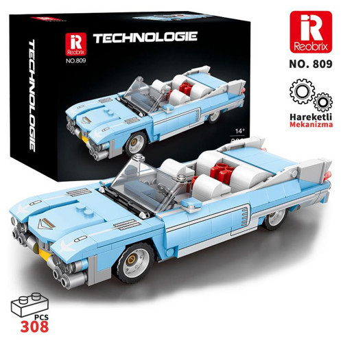 Creator 809 Cadillac Eldorado Spor Araba Yaratıcı Yapı Blok Seti Building Blocks - 308 Parça