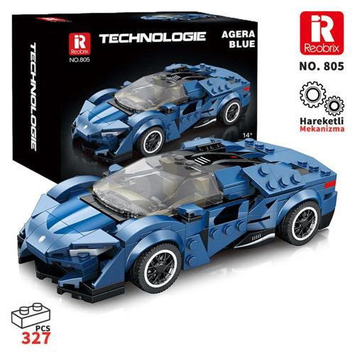 Creator 805 Koenigsegg Agera Mavi Spor Araba Yaratıcı Yapı Blok Seti Building Blocks - 298 Parça