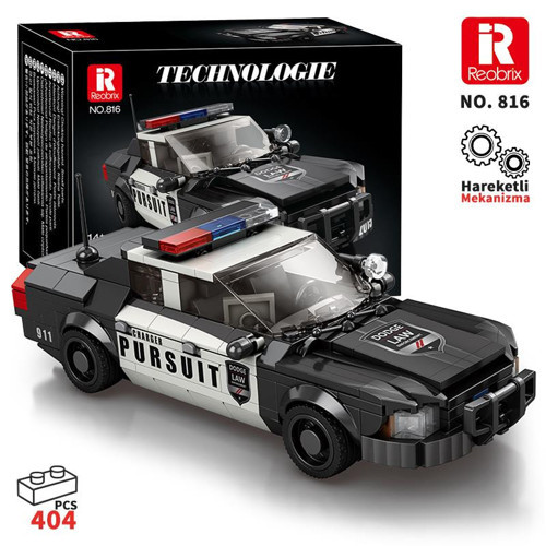 Creator 816 Polis Arabası Crown Victoria Yaratıcı Yapı Blok Seti Building Blocks - 404 Parça