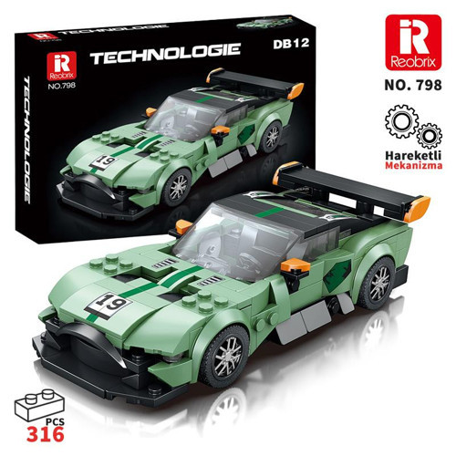 Creator 798 Aston Martin DB12 Spor Araba Yaratıcı Yapı Blok Seti Building Blocks - 302 Parça