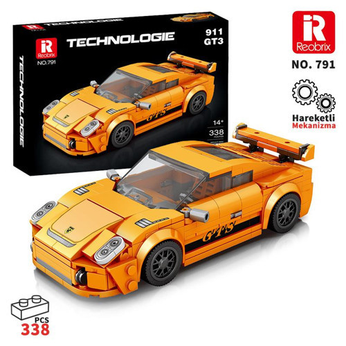 Creator 791 Porsche 911 GT3 Spor Araba Yaratıcı Yapı Blok Seti Building Blocks - 338 Parça