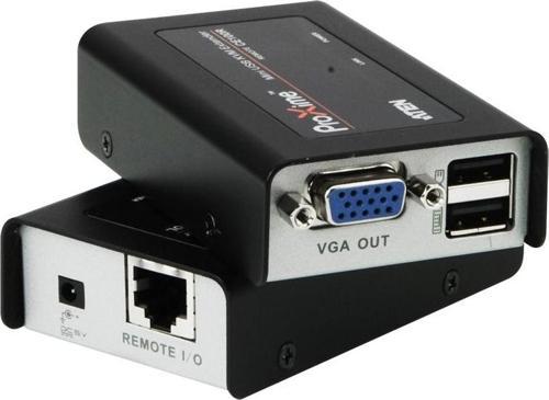 VGA Cat 5 KVM (Keyboard/Video Monitor/Mouse) Mesafe Uzatma Cihazı,  USB Konsol, 100 metre&lt;br&gt;U