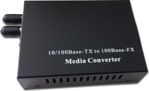 10/100BaseTX-100FX Media/Rate Converter, MM, ST, 2km