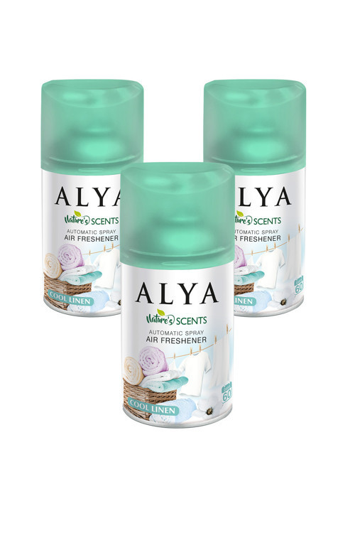Nature'S Scents Cool Linen Oda Kokusu Yedek Makine Spreyi 250 Ml X3 Adet