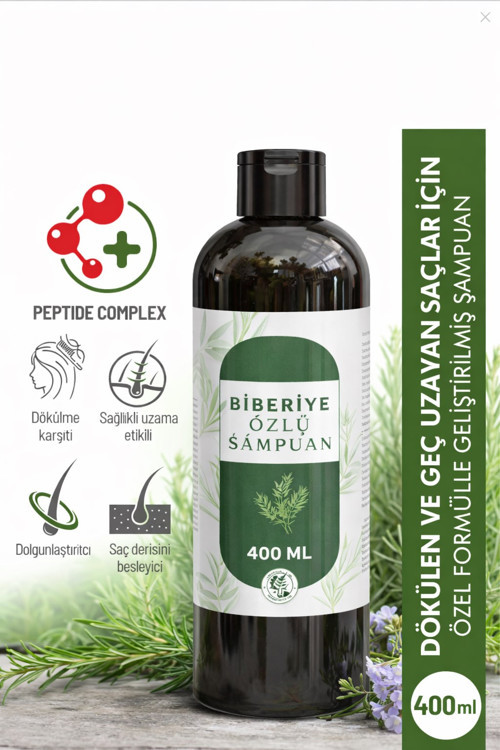 Biberiye Saç Bakım Şampuanı | Dökülmeye Karşı Sağlıklı Saç Uzatan Onarıcı Besleyici 400 Ml