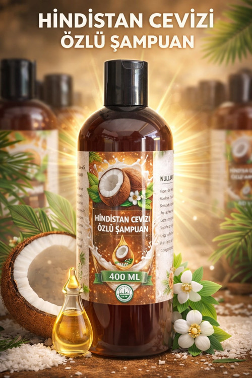 Hindistan Cevizi Özlü Şampuan 400 Ml | Nemlendirici, Onarıcı Ve Parlaklık Veren Saç Bakımı