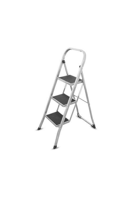 Sgs1133 Slimstep 3 Basamak Ev Tipi Geniş Basamaklı Metal Merdiven 150 Kg Taşıma Kapasiteli