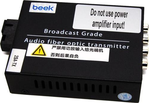 RCA Analog Ses Fiber Optik Uzatma, 20 km RCA Audio Optical Transceiver/