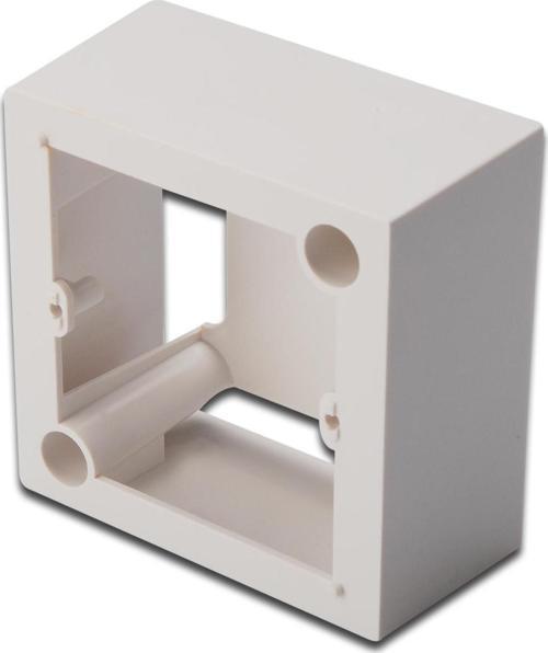 Sıva Üstü Kutu, Beyaz Renk, 80 x 80 mm Surface mount box for facePilates, 80